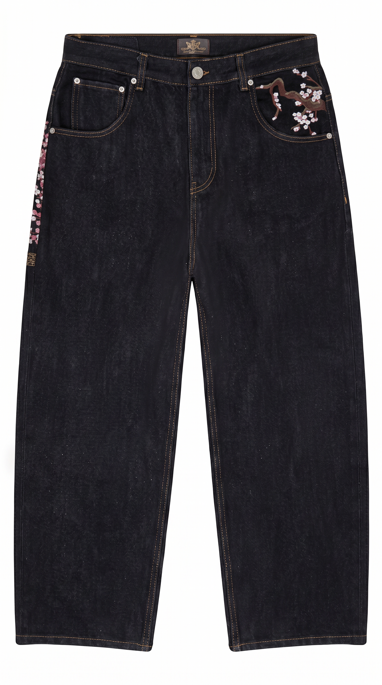 Cherry Blossom Baggy Denim