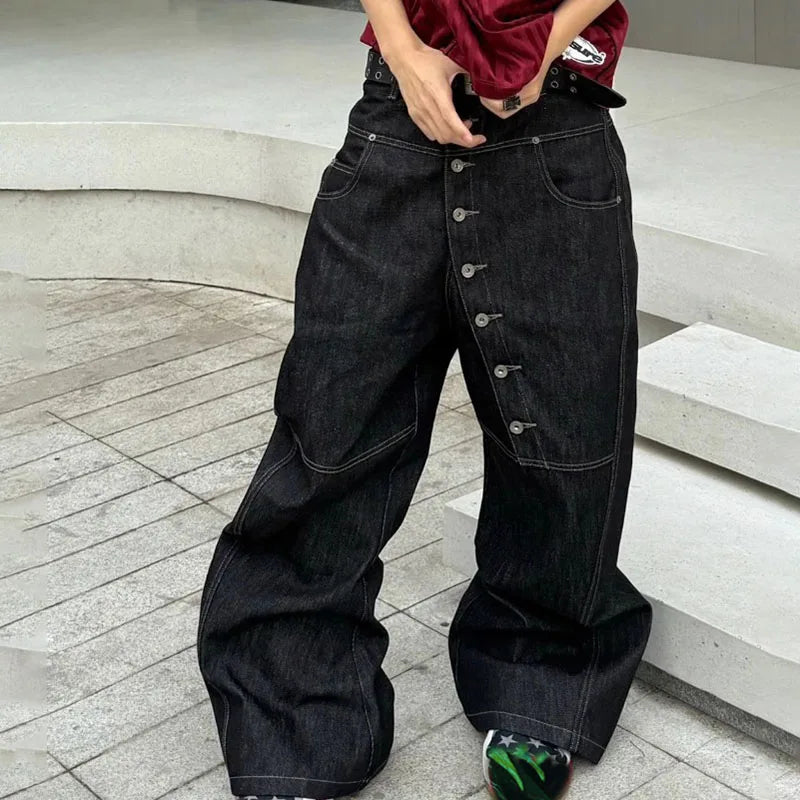Korean Curve Buckle Denim
