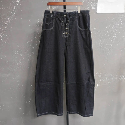 Double Waist Baggy Denim