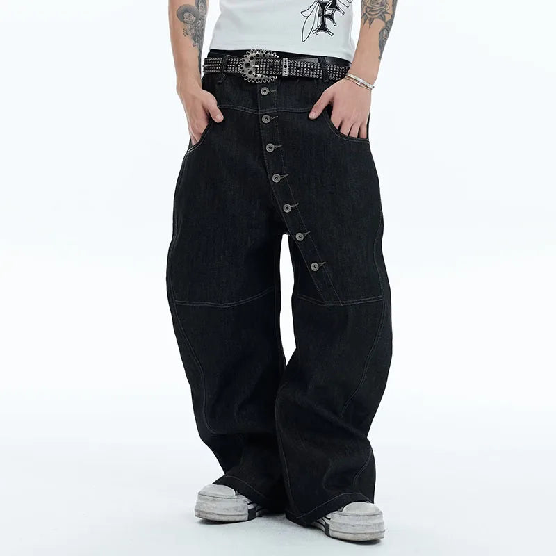 Korean Curve Buckle Denim