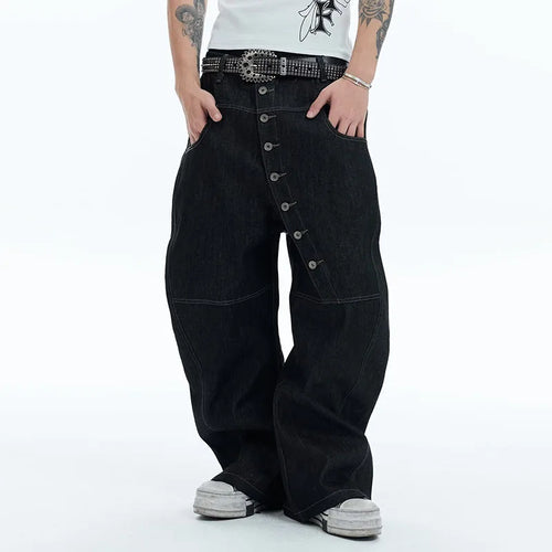 Korean Curve Buckle Denim