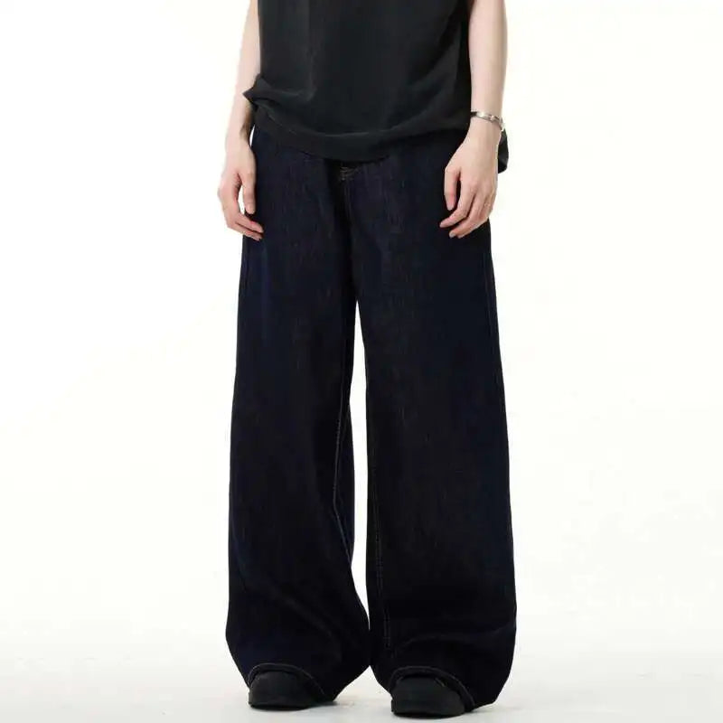 Raw Indigo Wide Leg Denim