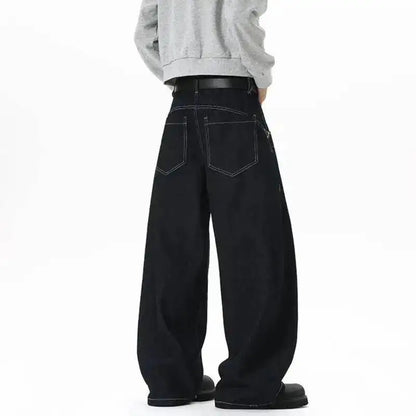 Double Waist Baggy Denim