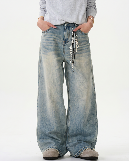 Vintage Wash Baggy Denim